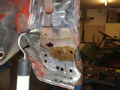 Aufgetragener Schweißprimer