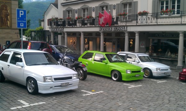 vor dem Opel Treffen Hoch Ybrig